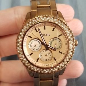 Fossil Rose Gold Stella Quartz Watch